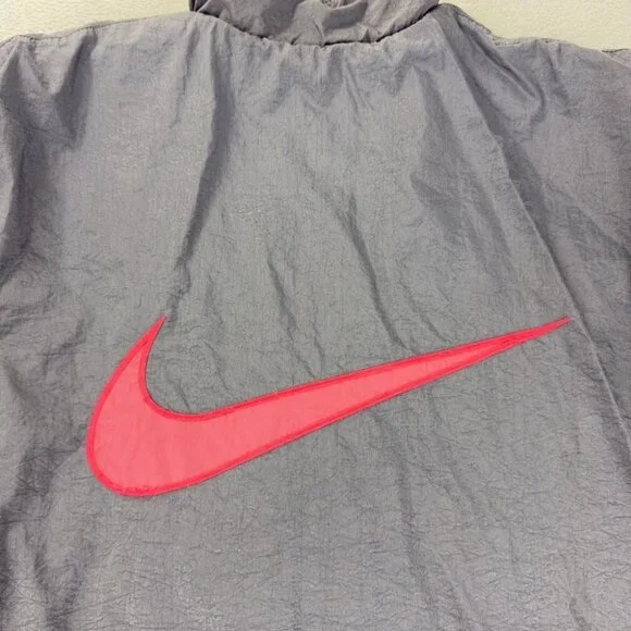 Vintage Nike Y2K Men's Size Large Reversible Big Nike Logo Embroidered Jacket